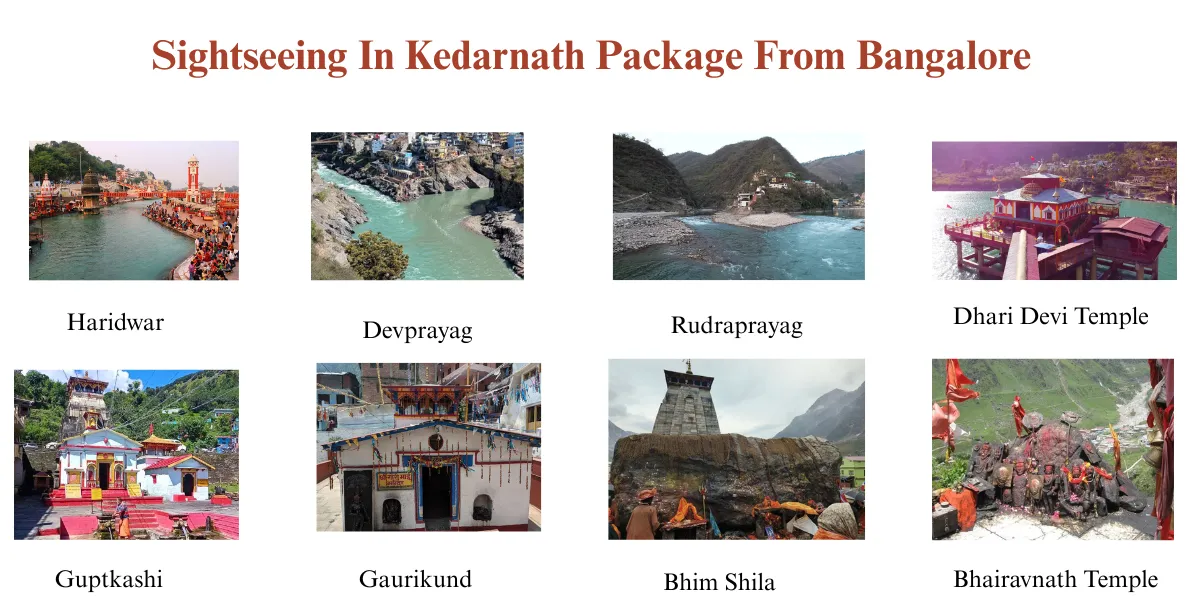 siteseeing in kedarnath yatra package from bangalore