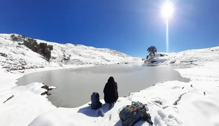 brahmatal lake image fully covered in show