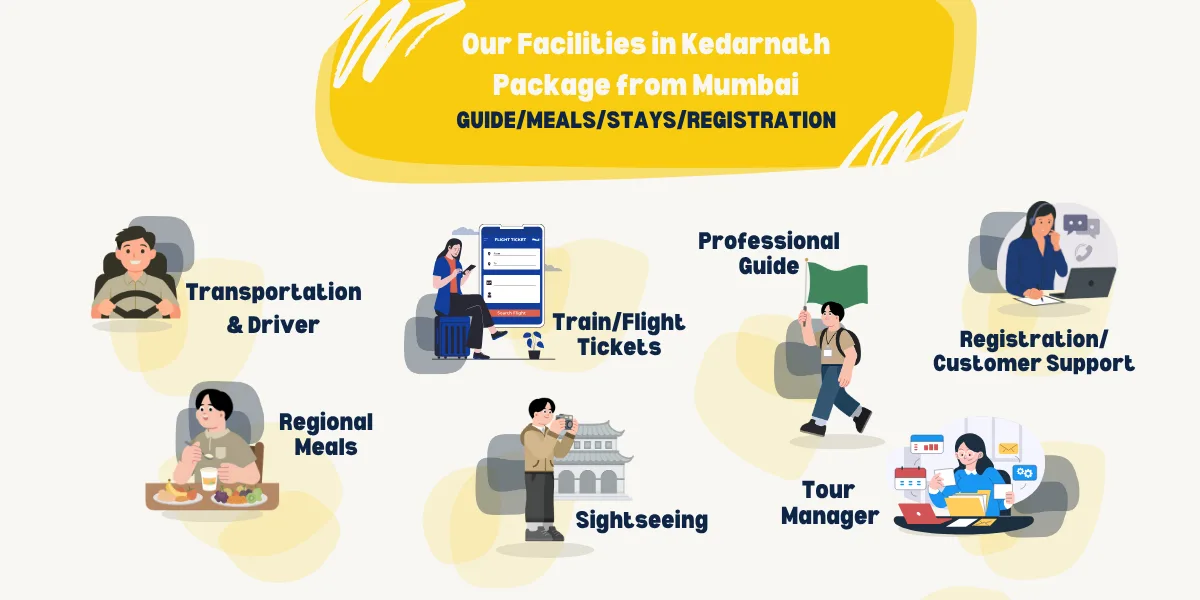 facilities provided in mumbai to kedarnath tour package
