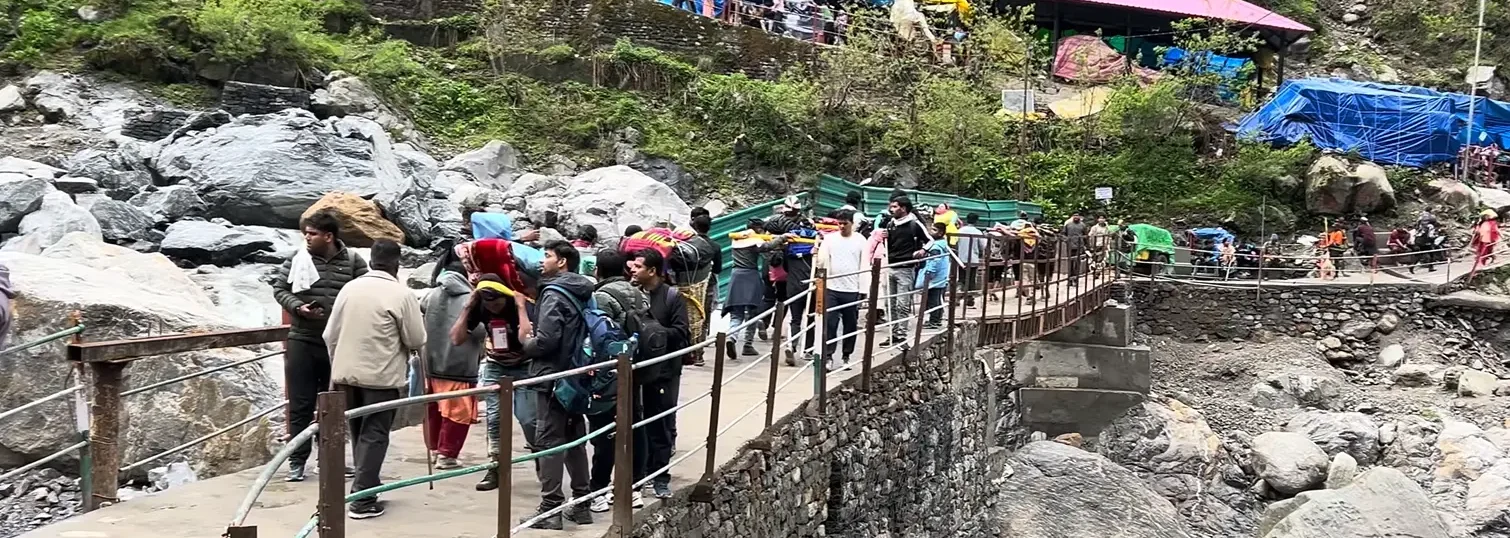 kedarnath trek route image from gaurikund to kedarnath temple