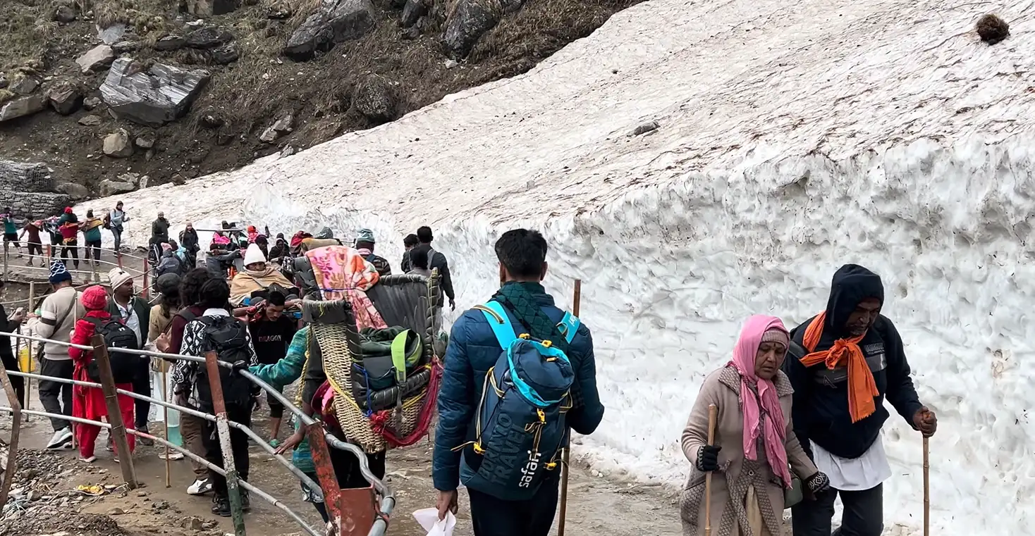 kedarnath trek difficulty and route image