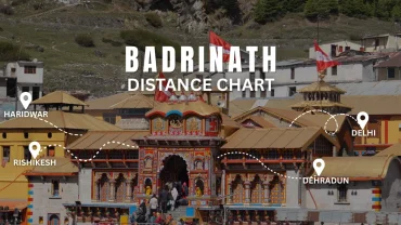 Badrinath Distance Chart 2026