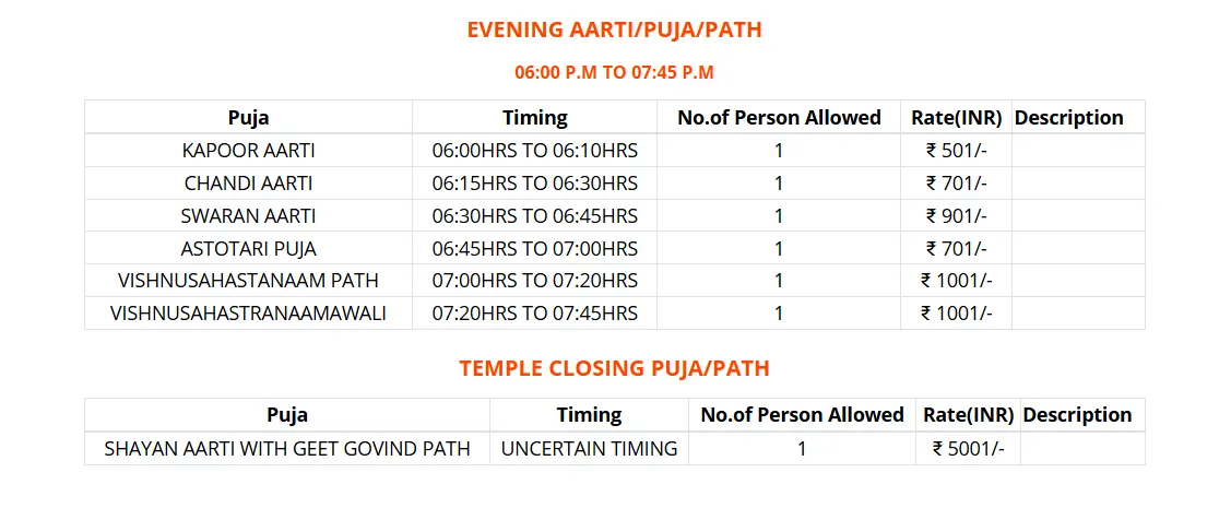 badrinath vip darshan booking price