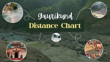 gaurikund distance chart