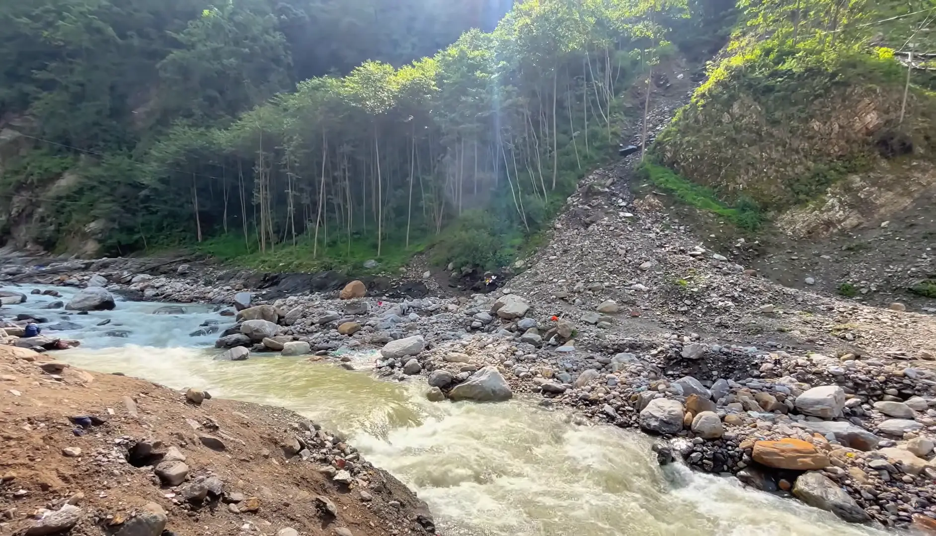 gaurikund famous for serene view of mandakini river