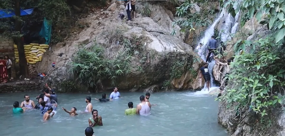 neeragarhi waterfall at Rishikesh