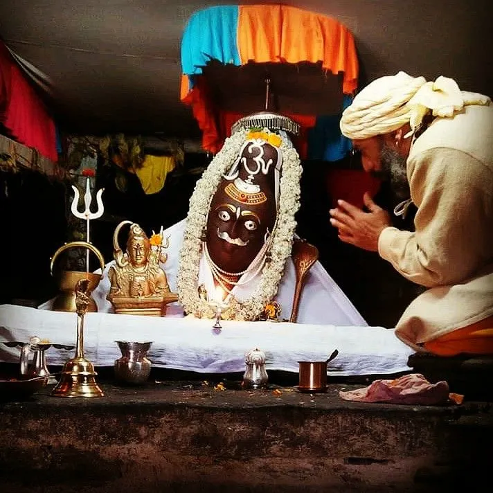 rudranath shivlinga photo rudranath temple inside photo