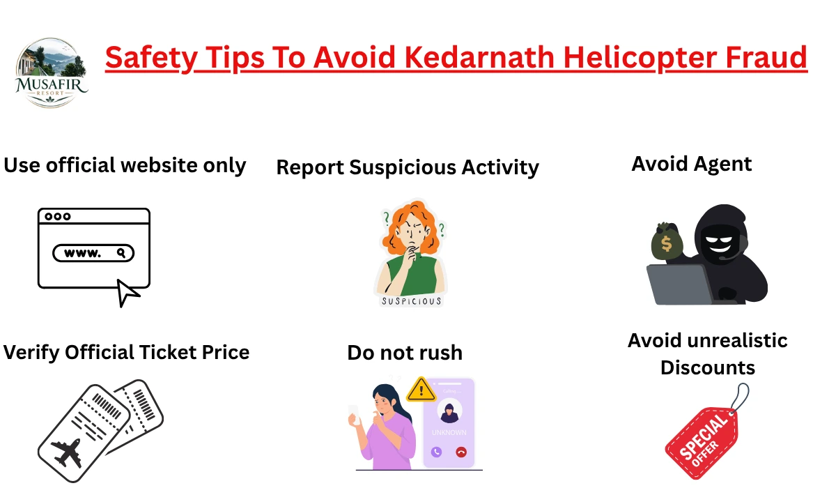 Safety Tips to Avoid Kedarnath Helicopter Fraud