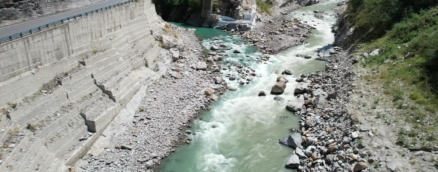vishnuprayag sangam of alaknanda and dhauliganga rivers