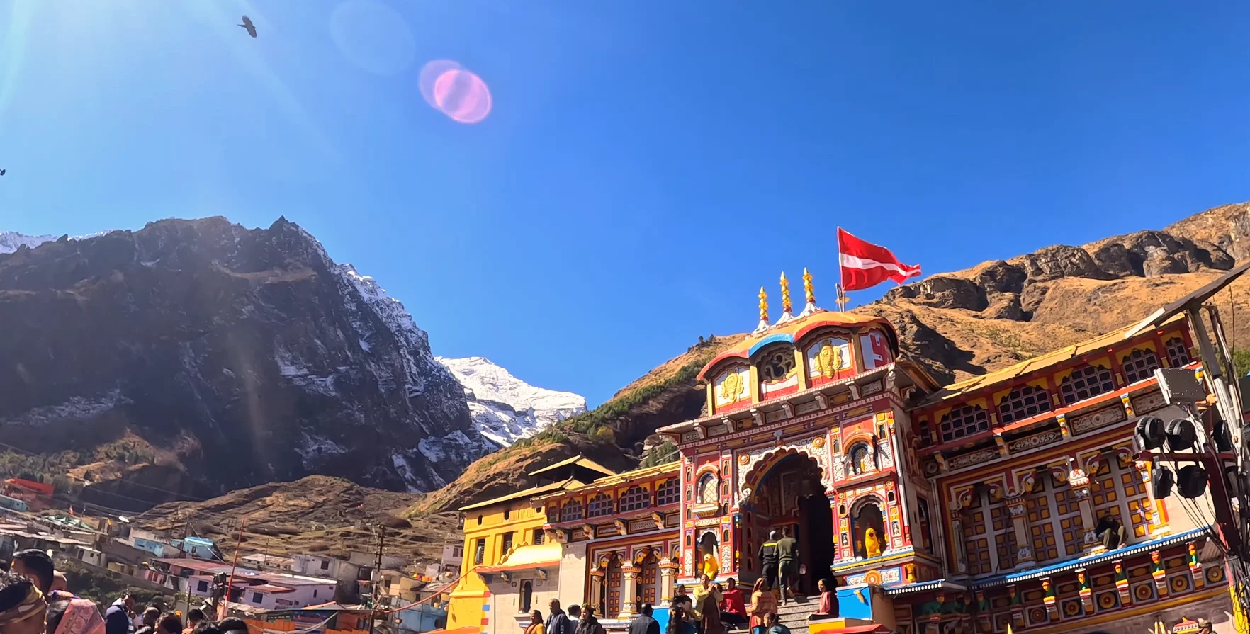 badrinath temple in the badrinath town of uttarakhand