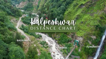kalpeshwar distance chart