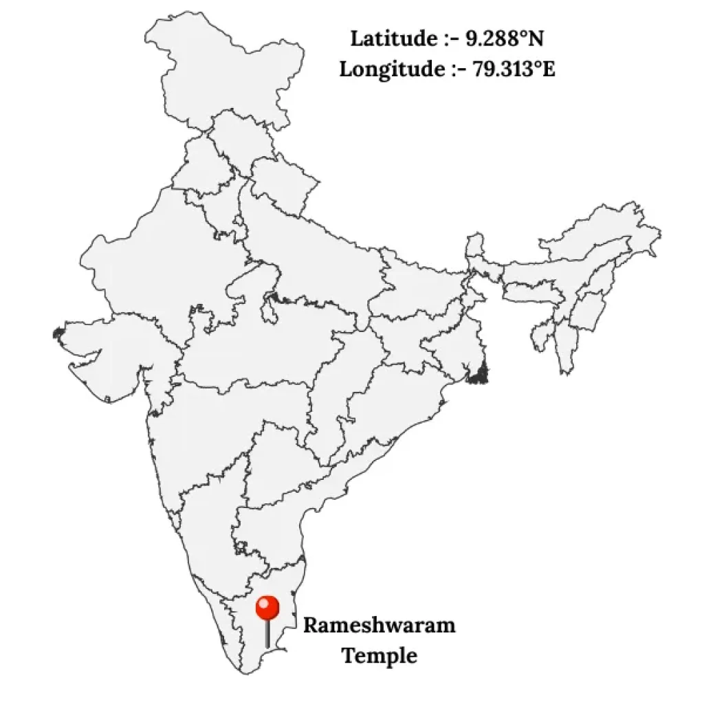 rameshwaram in india map