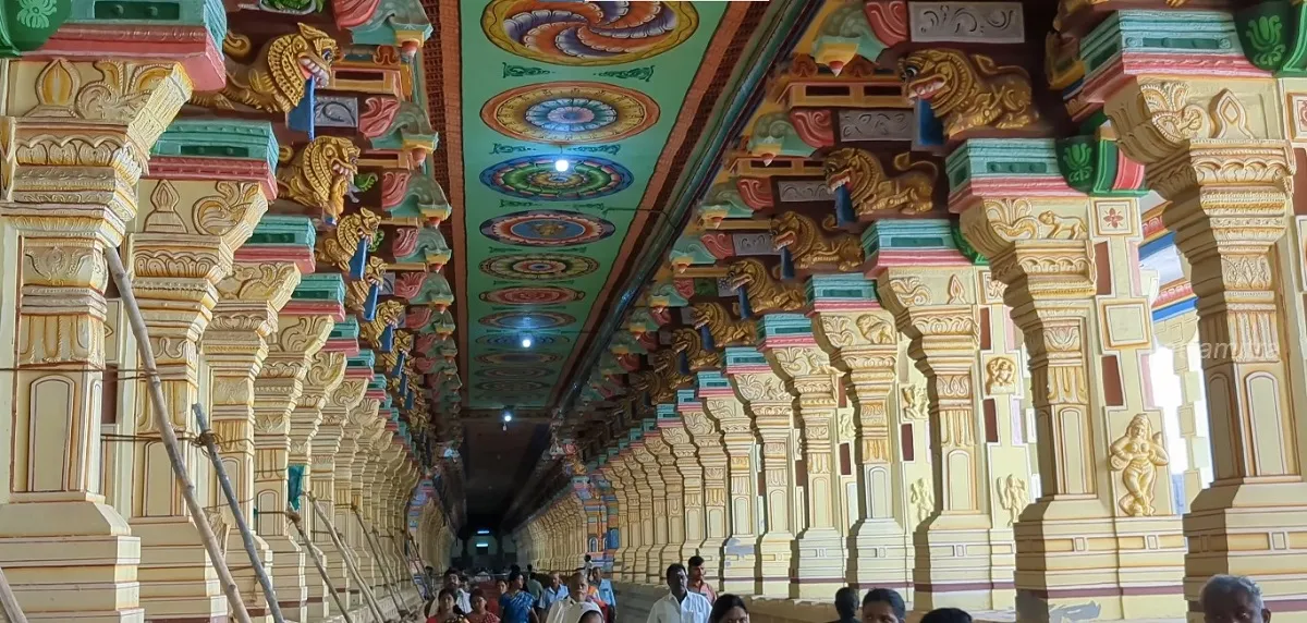 rameshwaram temple inside image