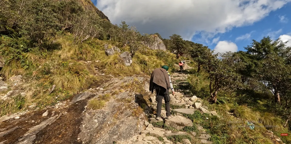 Glimpse of Rudranath Temple after completing the trek. 