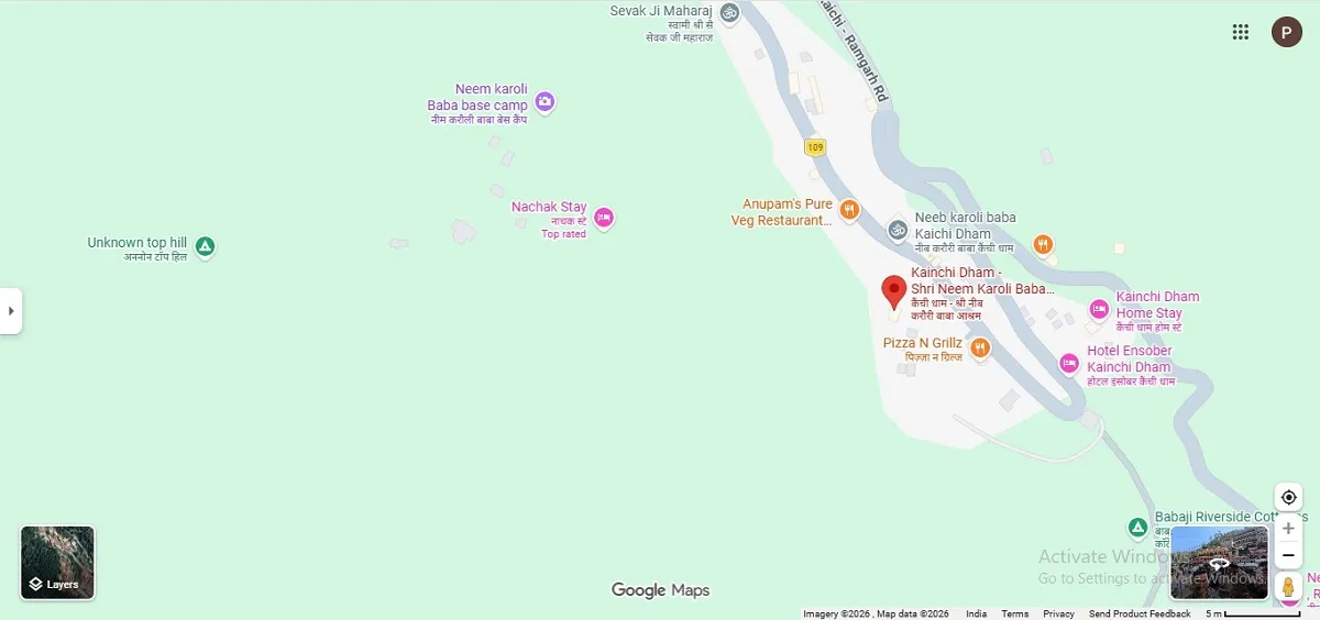 kainchi dham map