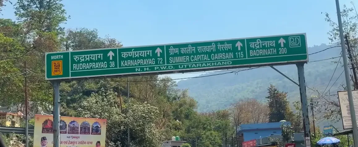 kedarnath to badrinath distance by road