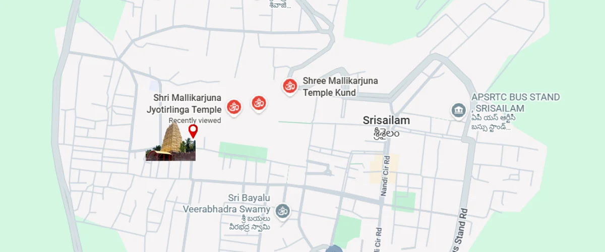 mallikarjuna jyotirlinga map