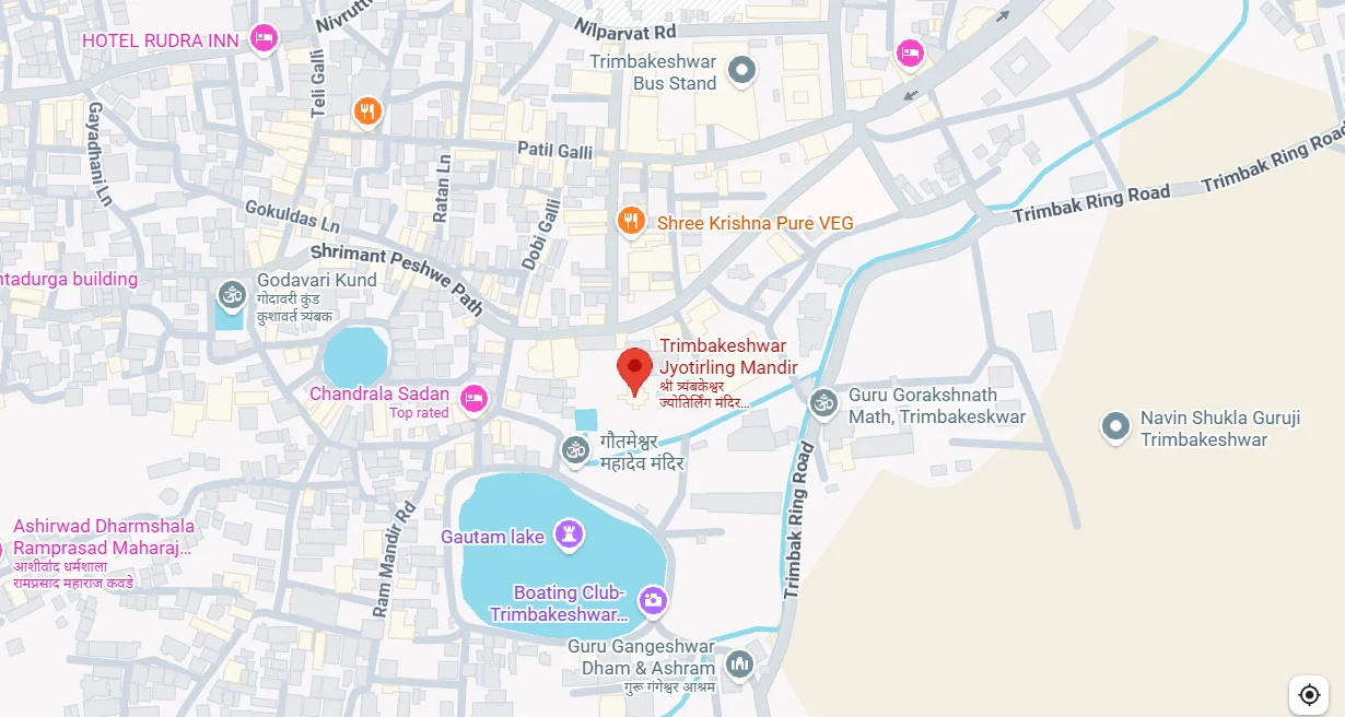 trimbakeshwar map