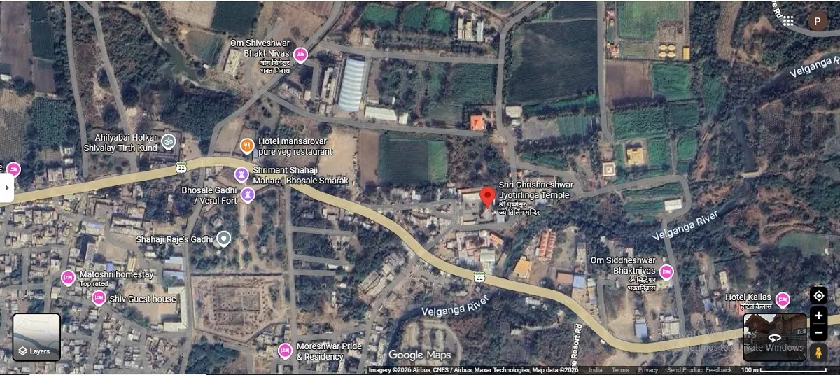 grishneshwar map